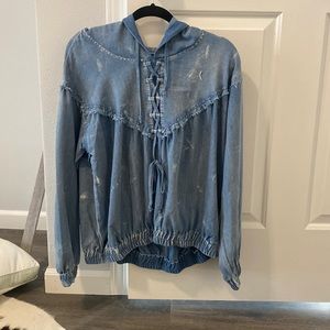 New, never worn- denim style shirt